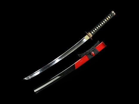 Wakizashi Taisen en acier T10 Plié