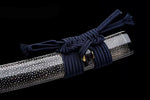 Authentic Japanese Tanto Sword Clay Tempered Folded Steel Sanmai Structure Sword