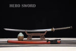 Top Japanese Hitatsura Hamon Katana Handmade Authentic Clay Tempered T10 Steel