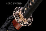 Top Japanese Hitatsura Hamon Katana Handmade Authentic Clay Tempered T10 Steel