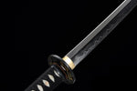 Japanese Nodachi Samurai Sword Katana T10 Steel Clay Tempered Hamon Blade #3075