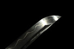 Sharp Steel Blade with Clay Tempered Japanese Wakizashi Short Sword Katana #3463