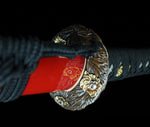 Sharp Steel Blade with Clay Tempered Japanese Wakizashi Short Sword Katana #3463