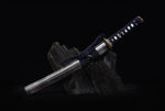 Authentic Japanese Tanto Sword Clay Tempered Folded Steel Sanmai Structure Sword