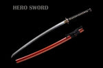 Top Japanese Hitatsura Hamon Katana Handmade Authentic Clay Tempered T10 Steel