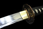 Sharp Steel Blade with Clay Tempered Japanese Wakizashi Short Sword Katana #3463