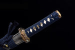 Authentic Japanese Tanto Sword Clay Tempered Folded Steel Sanmai Structure Sword