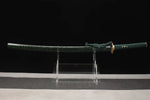 Authentic Clay Tempered T10 Steel Real Hamon Sharp Green Tiger Katana Sword